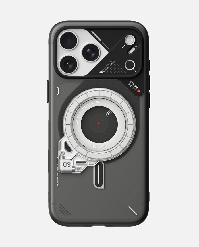 A17 iPhone 17 Series Frosted Case & G09 Ghost Infinite 360° Magnetic Stand