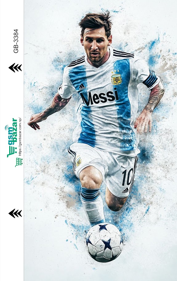 Messi Mobile Skin Premium 3D EMBOSSED DESIGNS