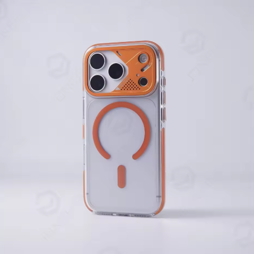 Alloy Camera Protection Transparent Magnetic Case For iPhone 17 Pro Max Shockproof Hybrid Bumper PC Thin Cover For Magsafe