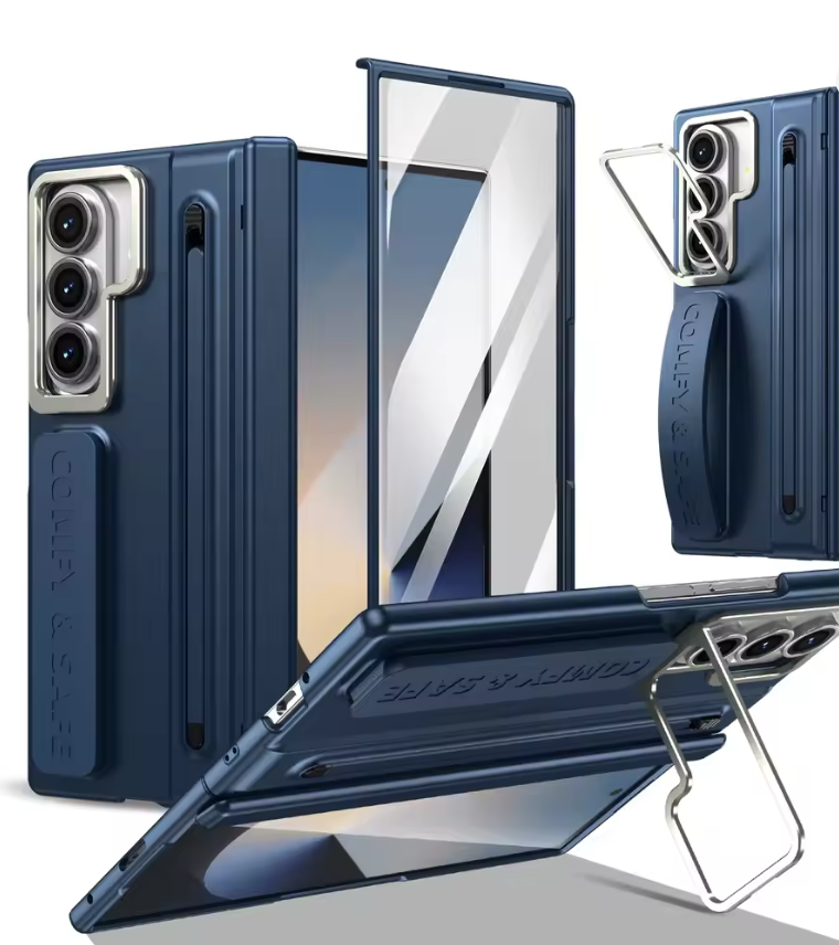 Z Fold 8 Ultra Luxury Screen Protector Phone Case Shockproof S Pen Slot Cover