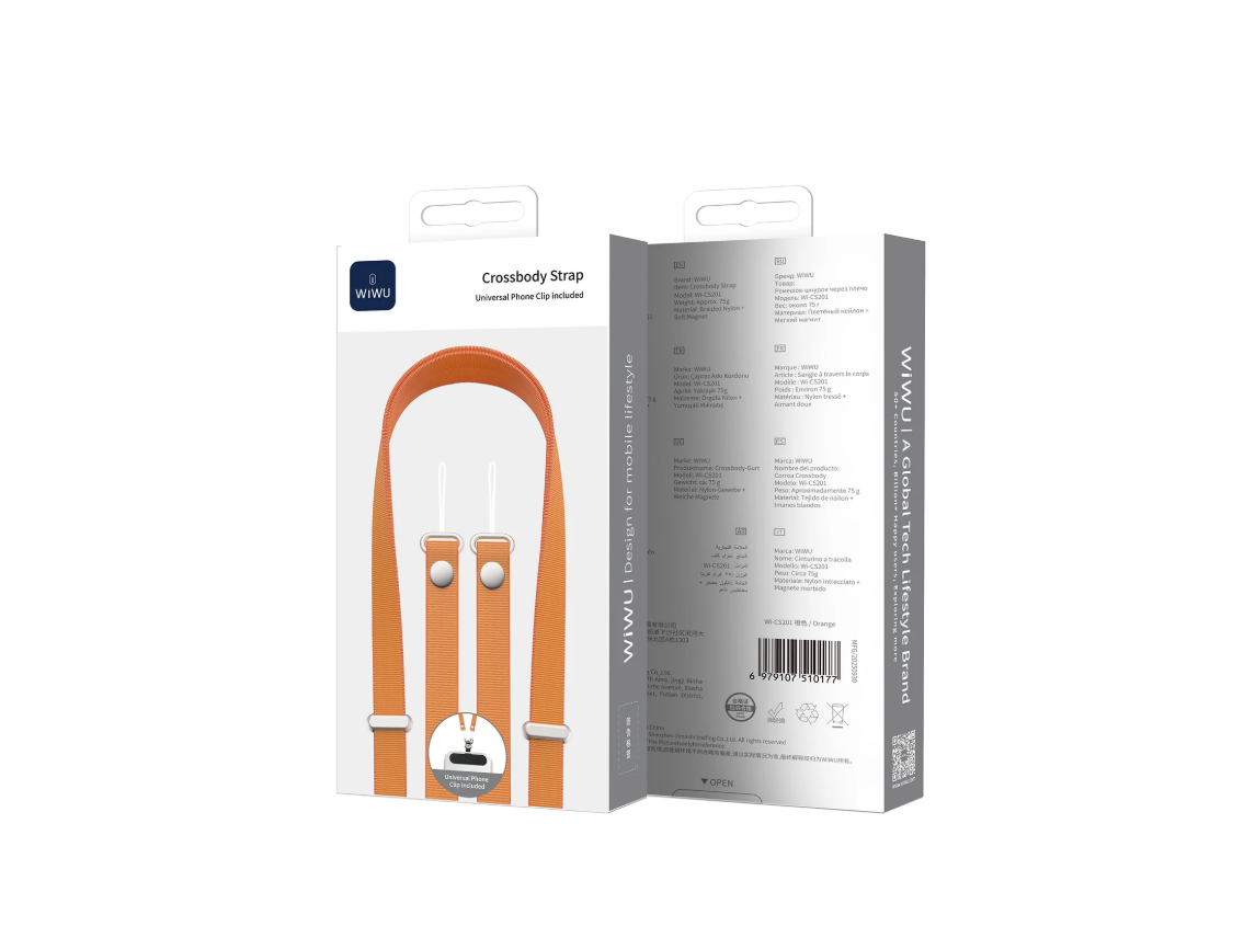 WiWU Crossbody Strap Wi-CS201 — Secure and Versatile Phone Carrying